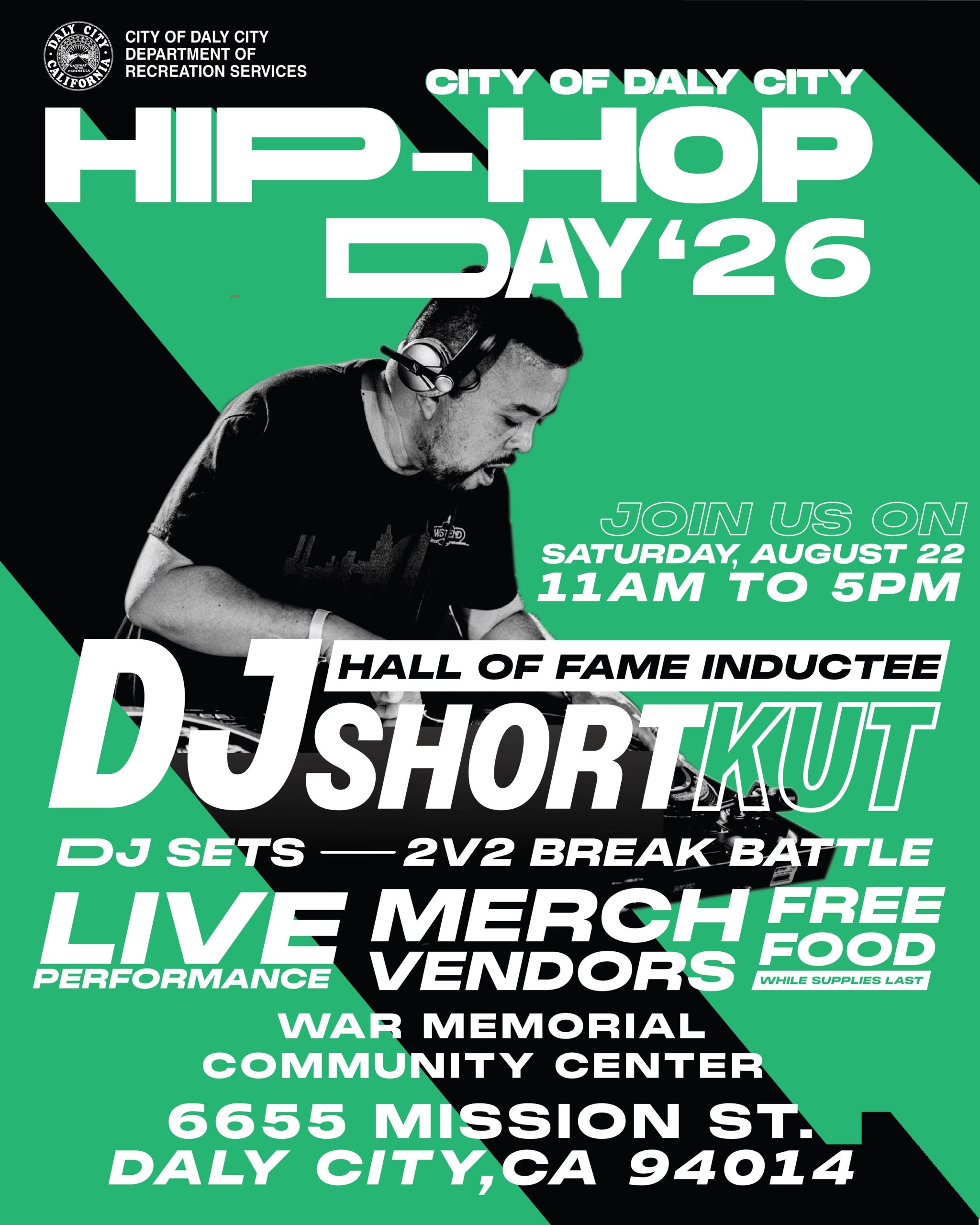 Daly City Hip Hop Day Returns with DJ Shortkut